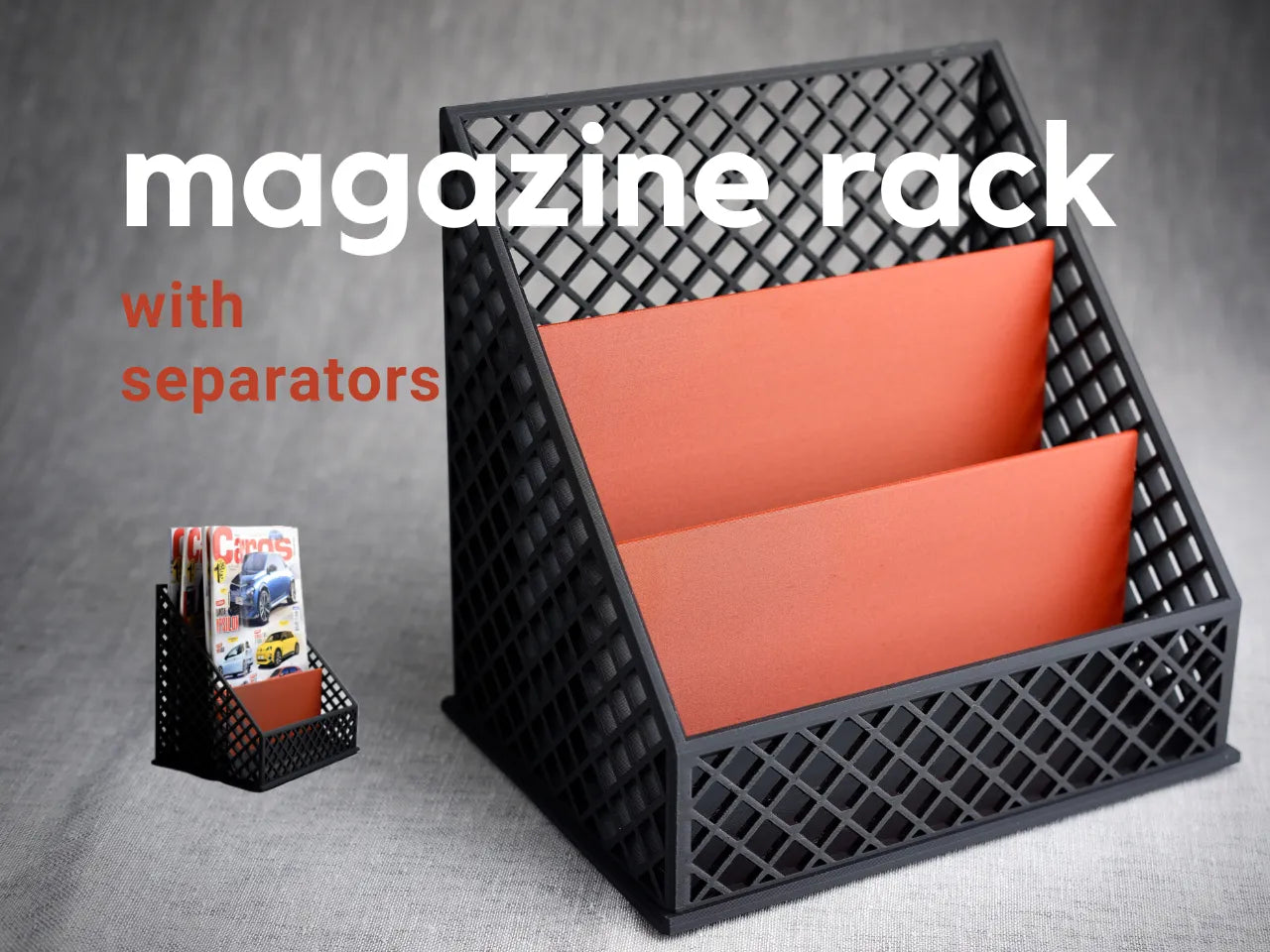 Matching 3D Printed Desktop Organizer Set