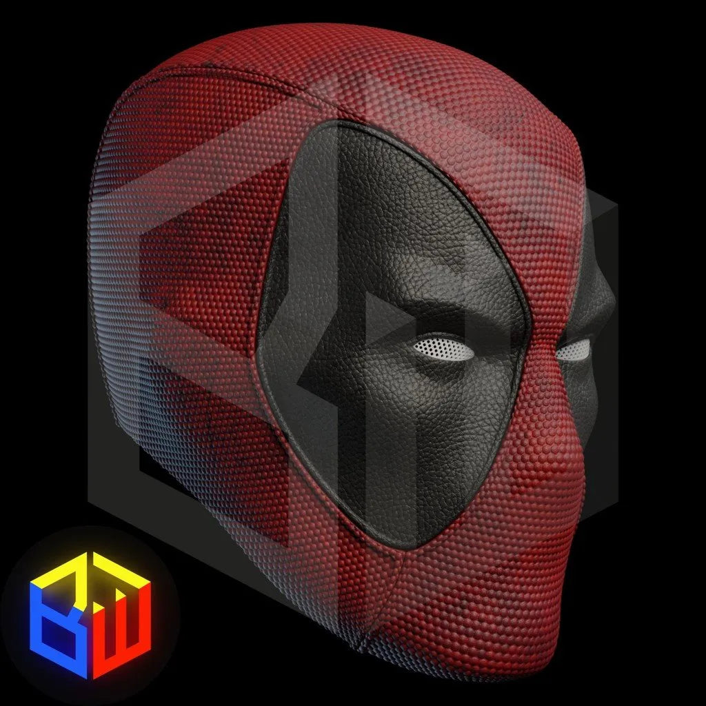 🩸 Deadpool Cosplay Mask – 3D Printed & Magnetically Assembled
