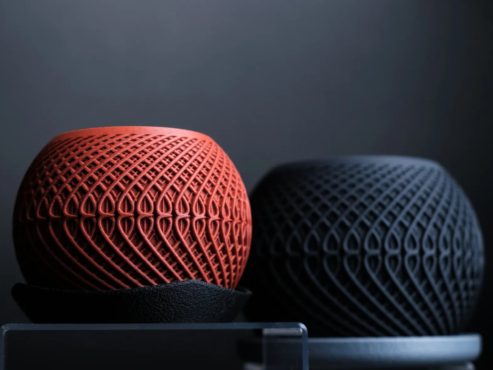 Twistweave Planter Set – Sculptural 3D Printed Duo (140mm + 220mm)