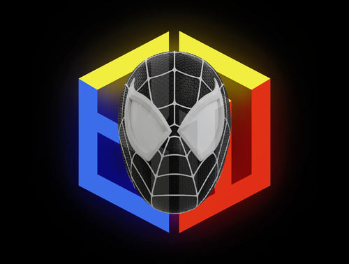 3D Printed Spider-Man Cosplay Mask – Magnetic Fit (Red & Black Editions)