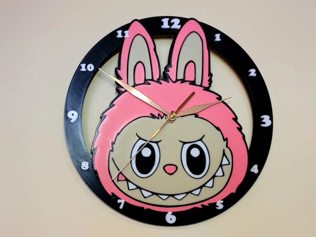 Labubu Mischief Bunny Wall Clock