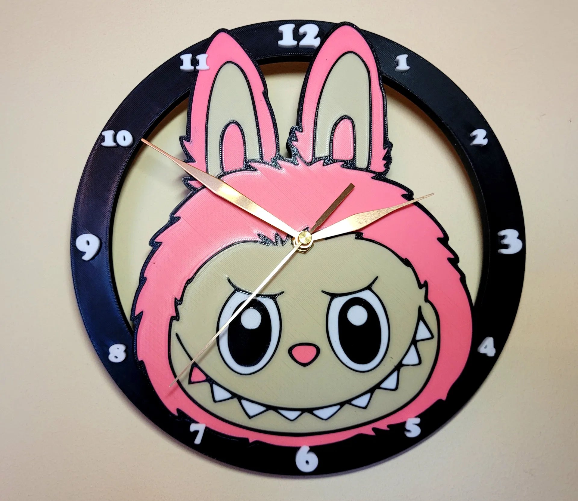 Labubu Mischief Bunny Wall Clock