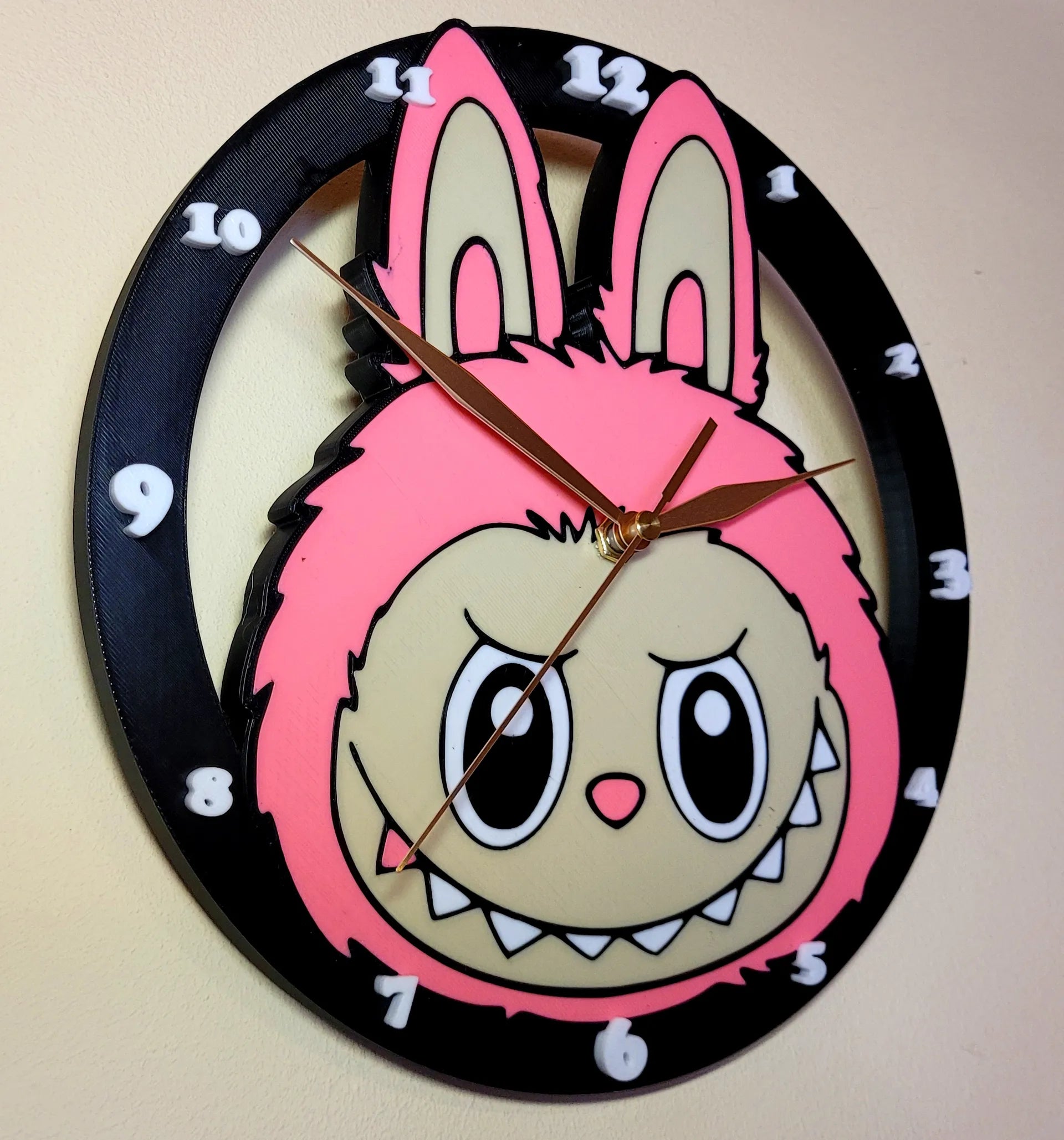 Labubu Mischief Bunny Wall Clock