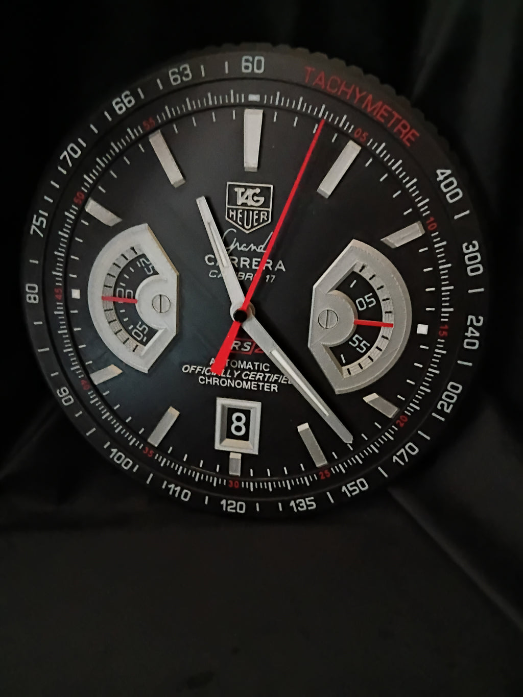 Precision Carrera-Style 3D-Printed Wall Clock