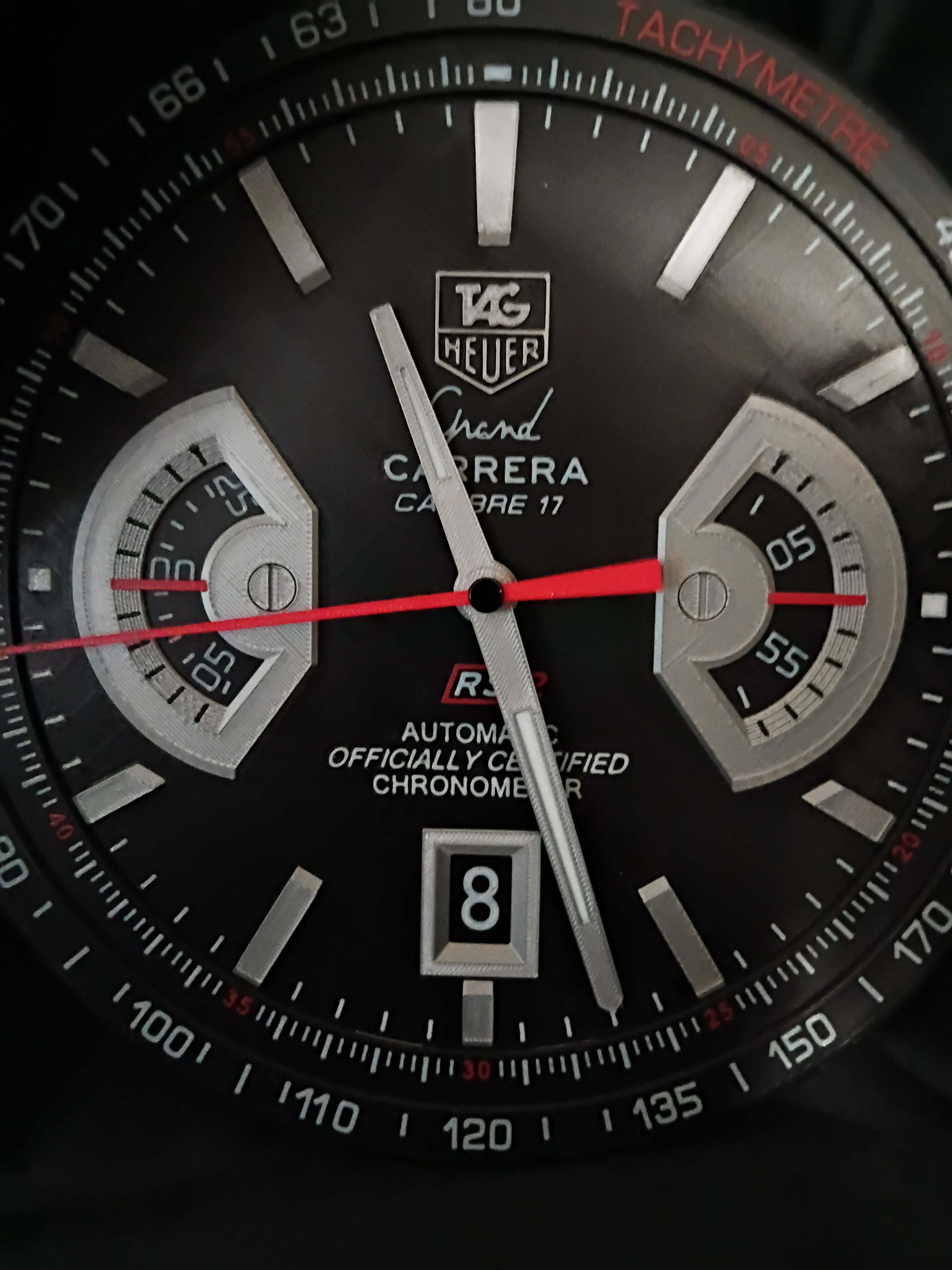 Precision Carrera-Style 3D-Printed Wall Clock