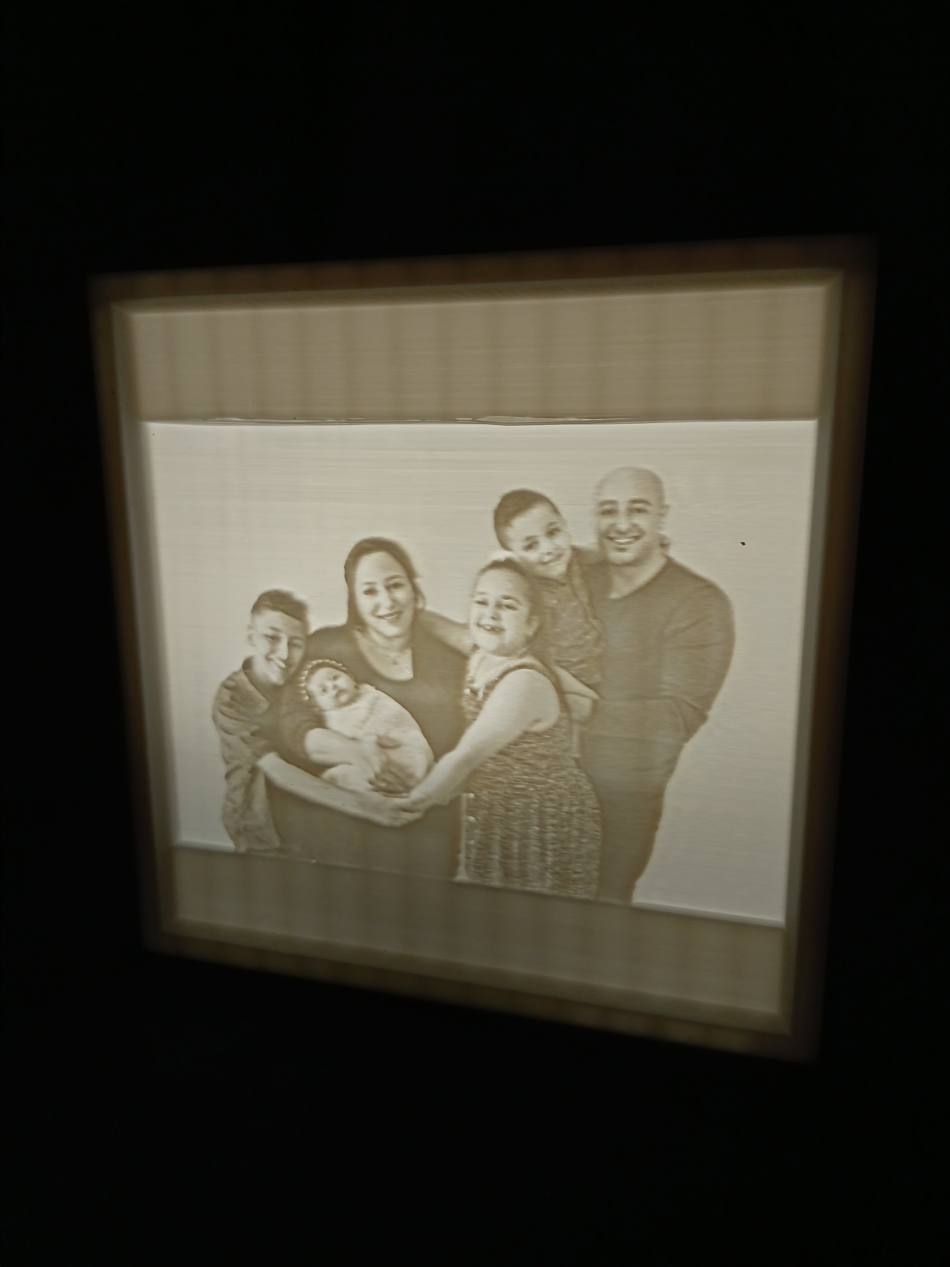 MemoryCube™ Custom 3D-Printed Lithophane Memory Cube