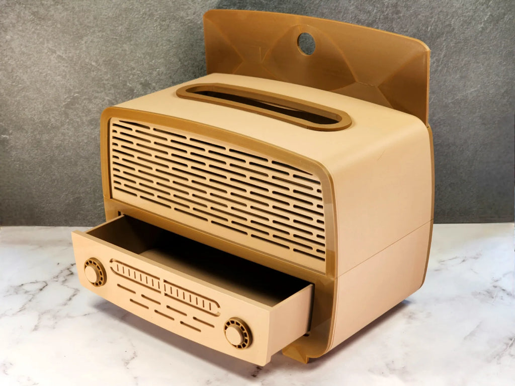 Retro Radio Tissue Box – Nostalgia with a Twist of Function