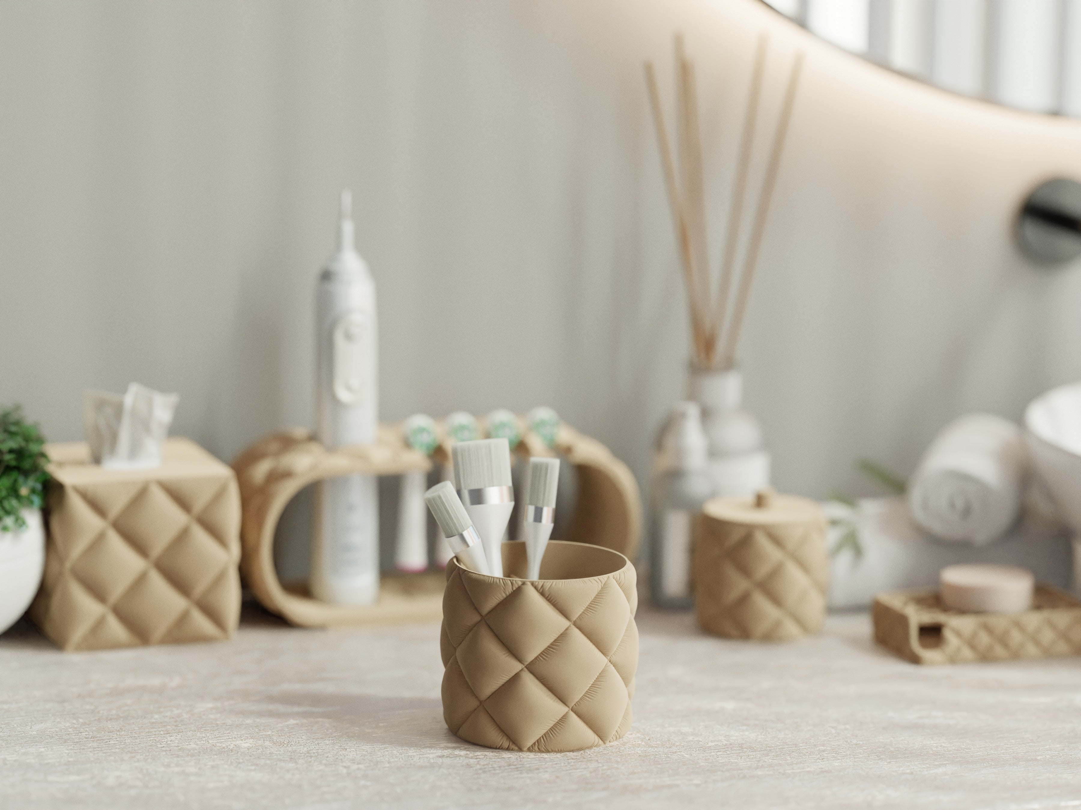 Inflated Cushy Collection – Complete Bathroom Accessories Pack