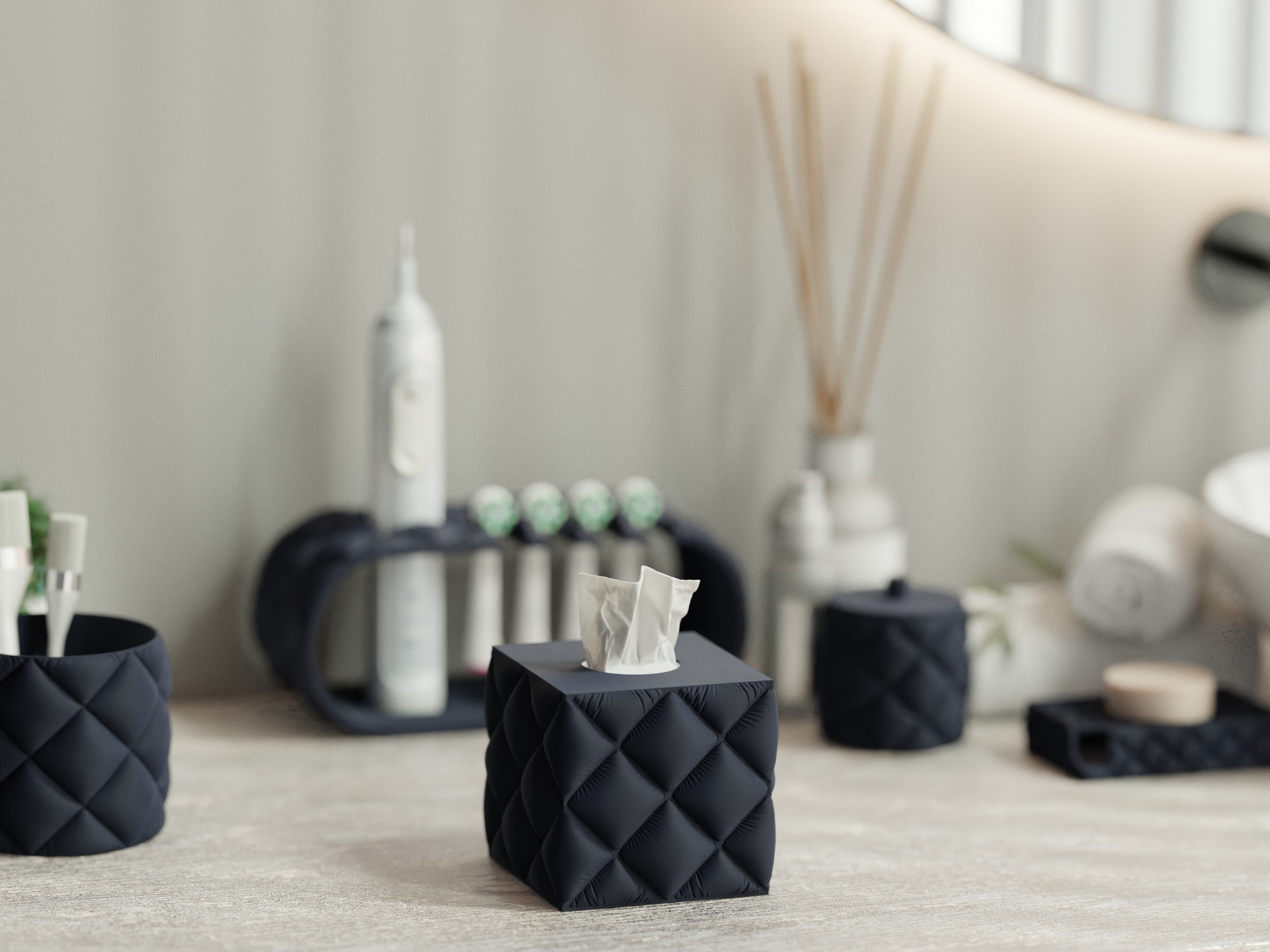 Inflated Cushy Collection – Complete Bathroom Accessories Pack