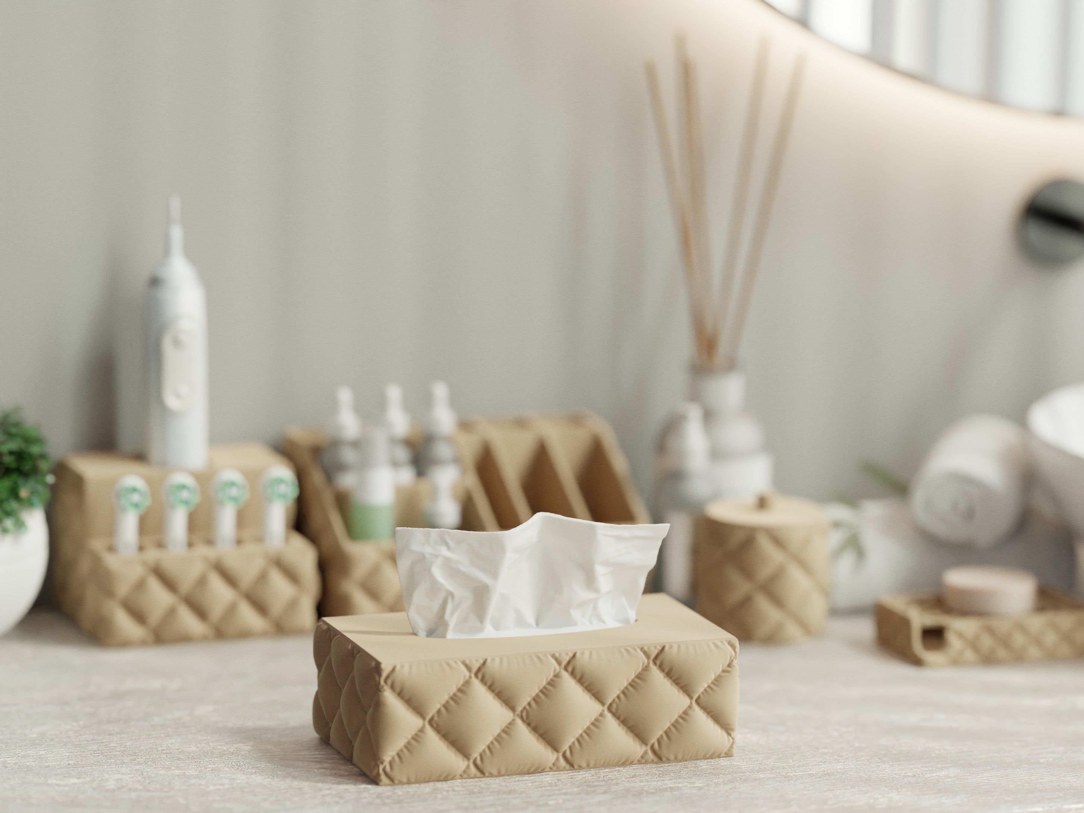 Inflated Cushy Collection – Complete Bathroom Accessories Pack