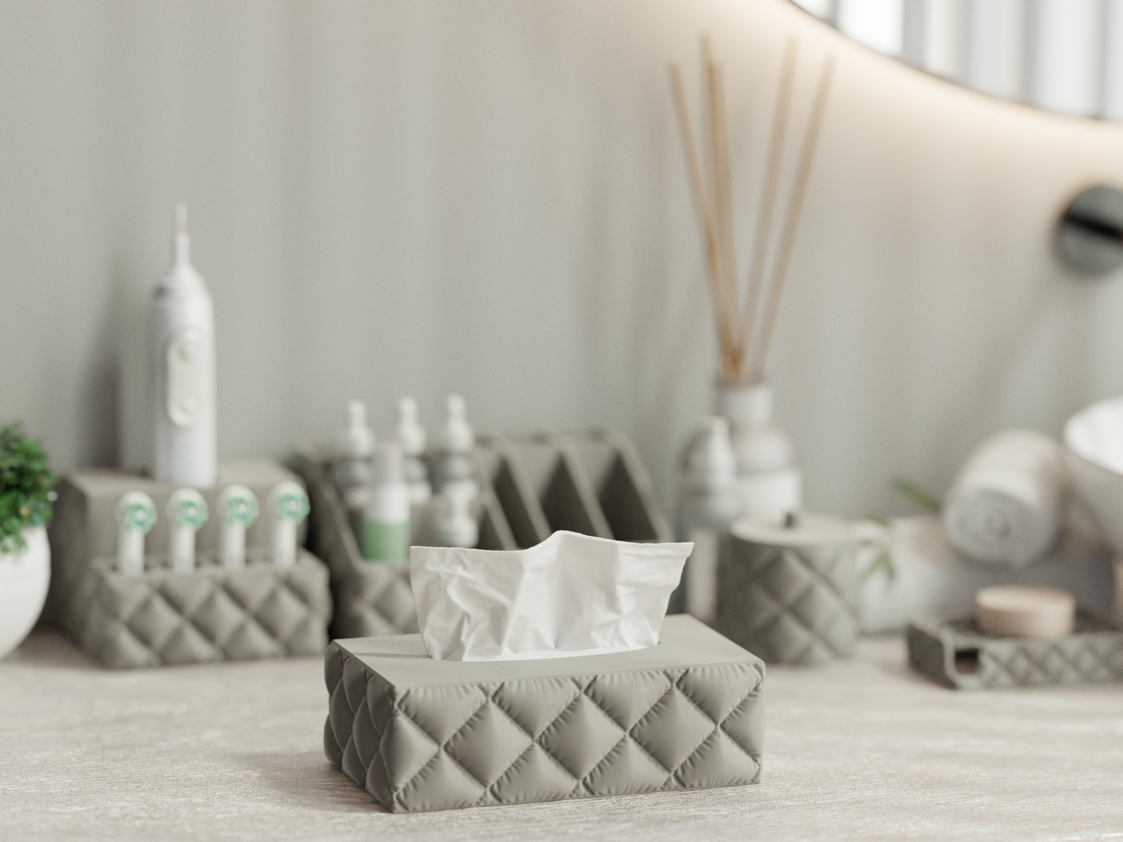Inflated Cushy Collection – Complete Bathroom Accessories Pack