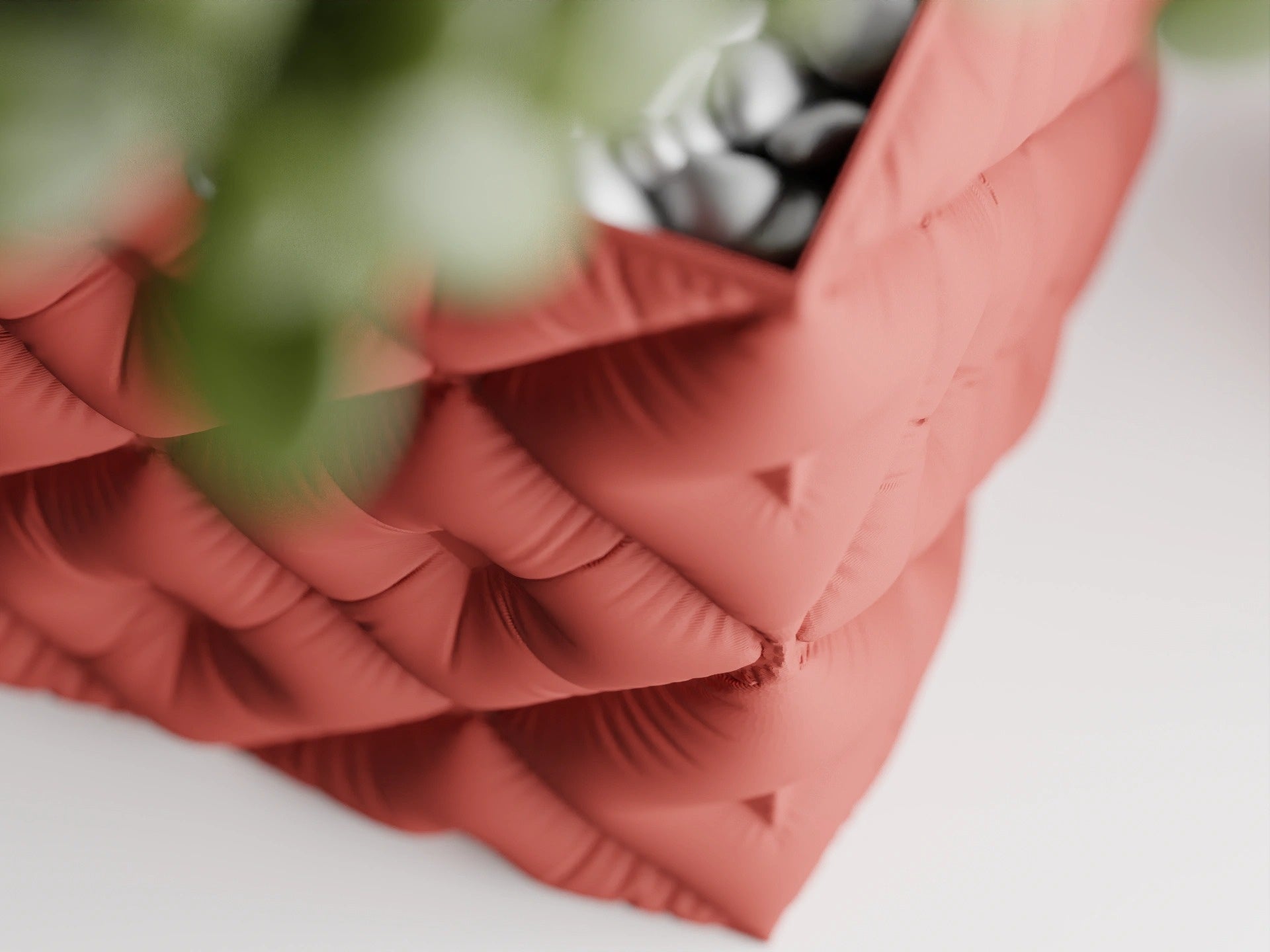 Inflated Diamond-Quilted Planter Pot – Cushy Collection (200x220mm)