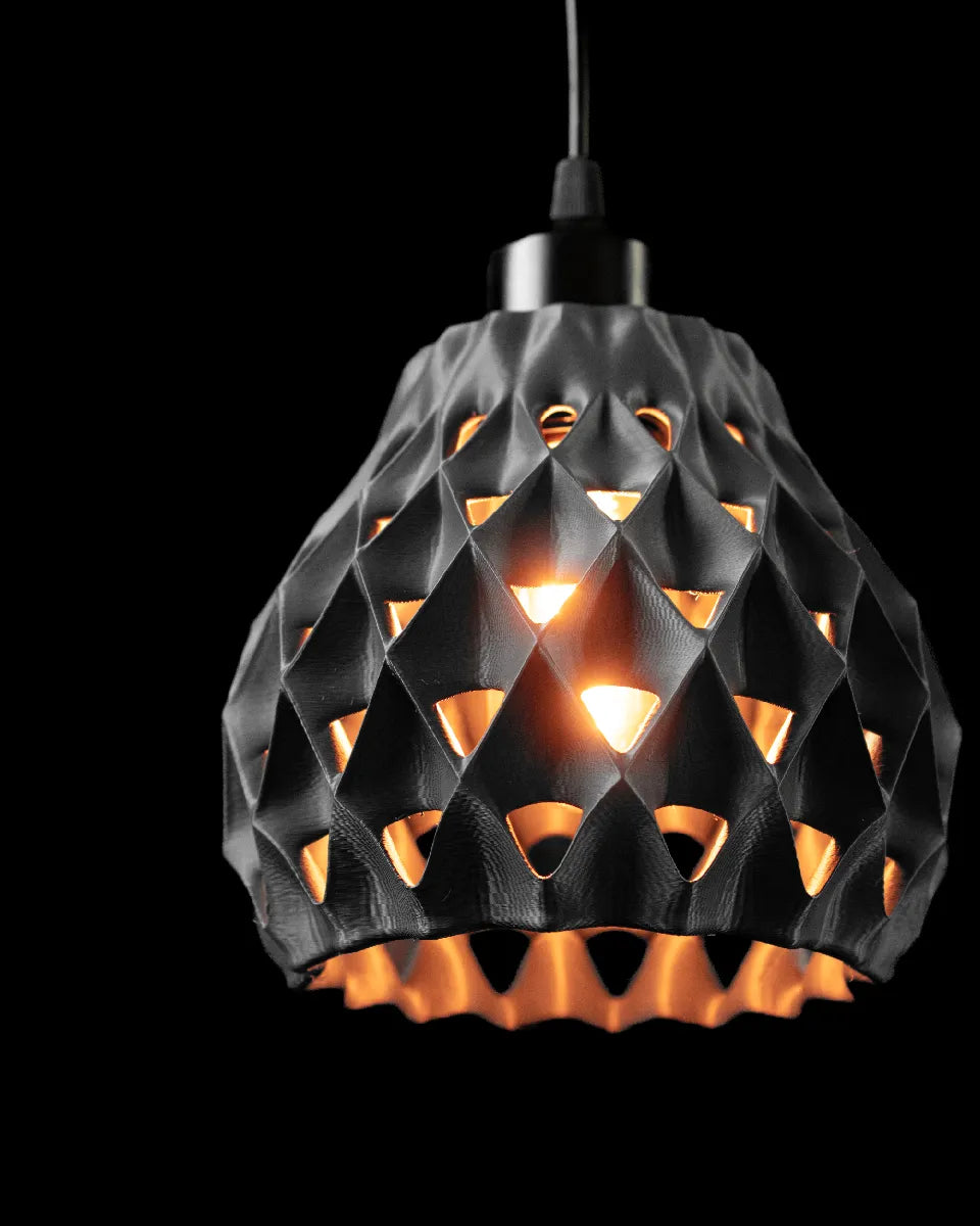 🔻 Cone Pendant – 3D Printed Geometric Light Shade