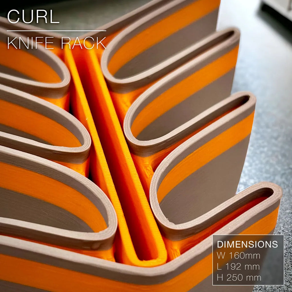 Curl Knife Rack – Modern Design Meets Practical Precision