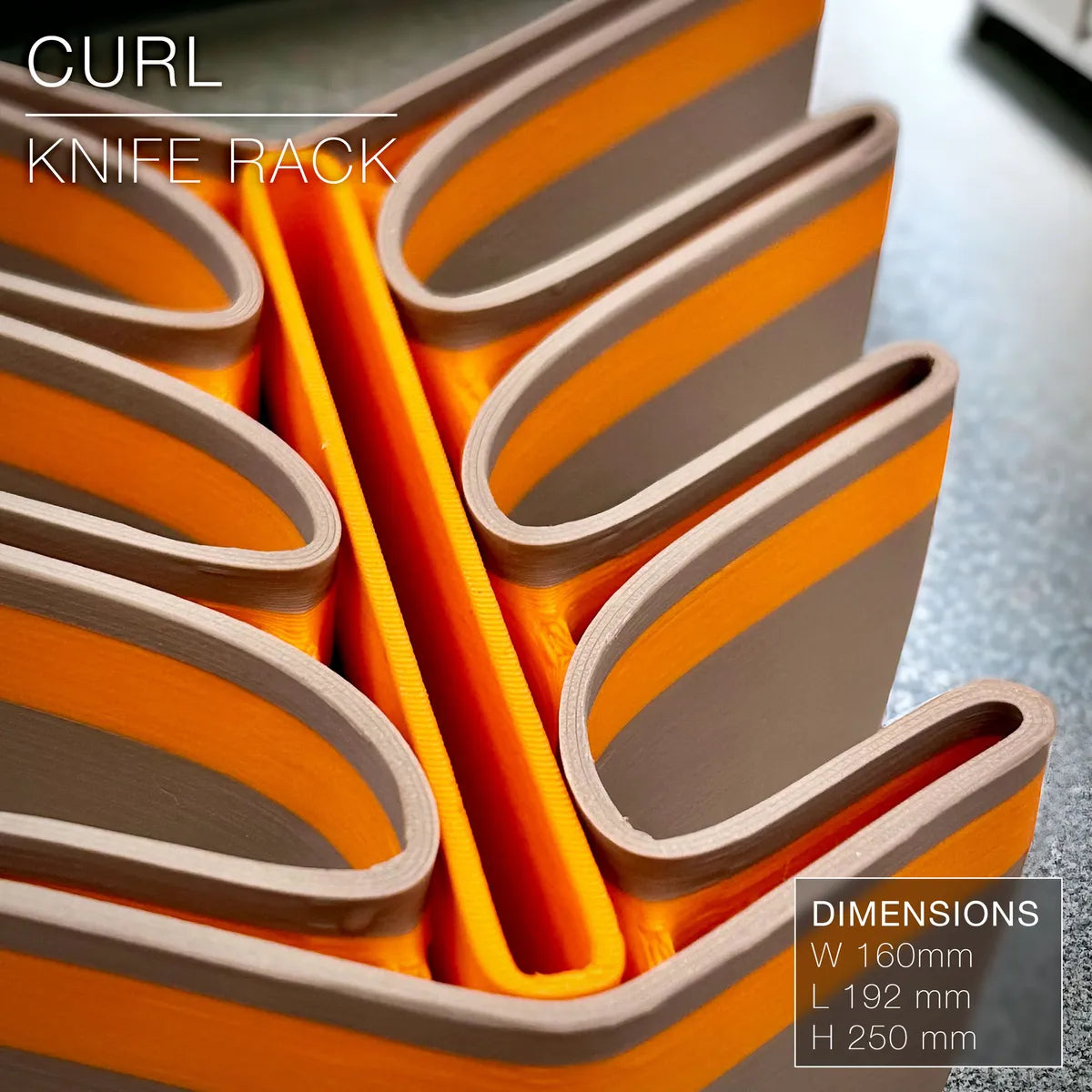 Curl Knife Rack – Modern Design Meets Practical Precision