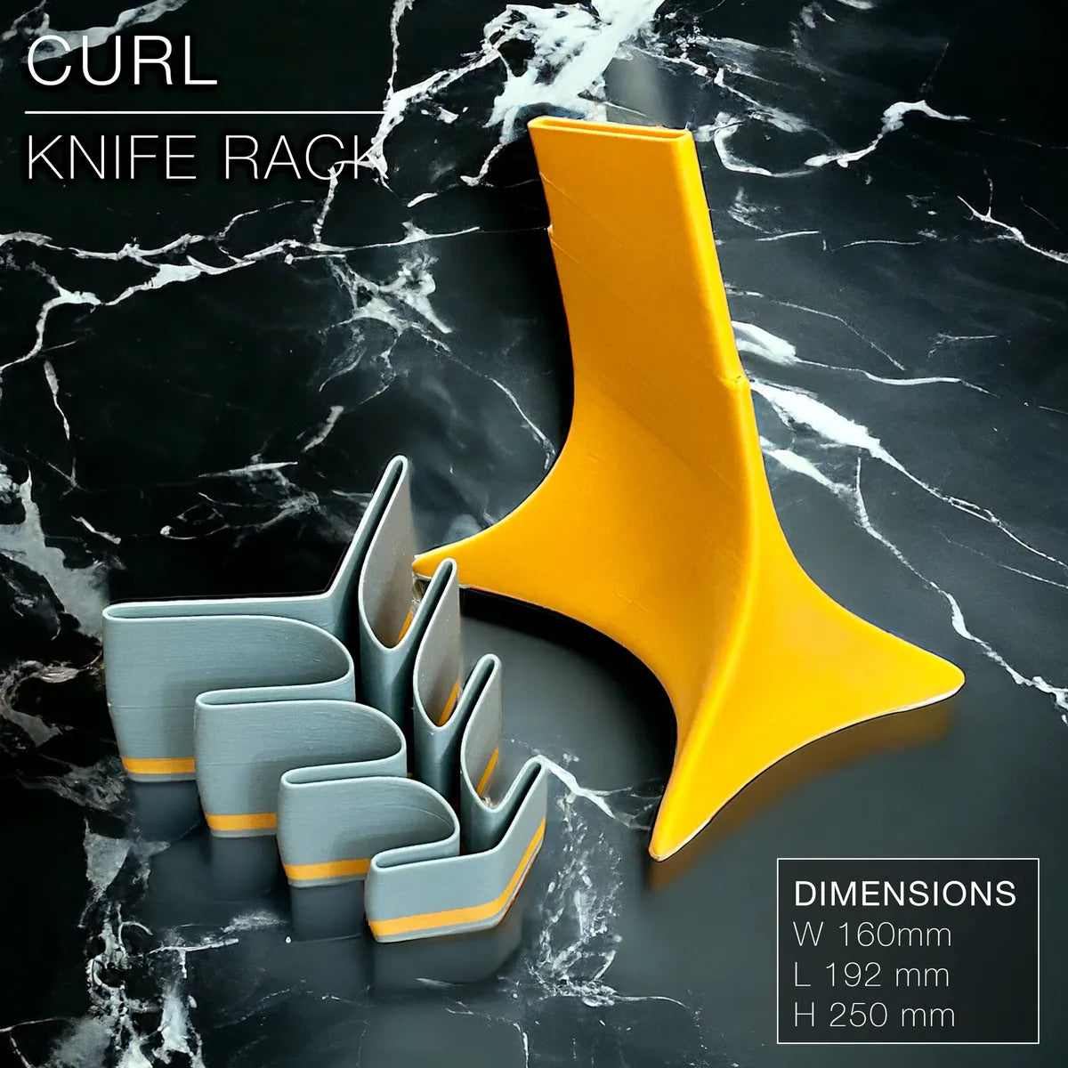 Curl Knife Rack – Modern Design Meets Practical Precision
