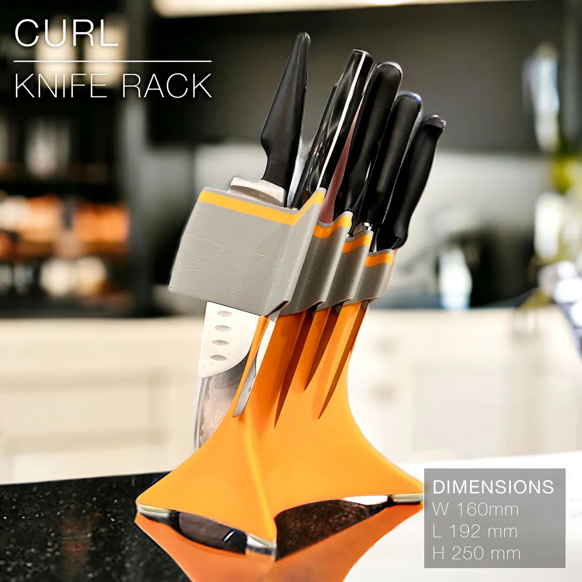 Curl Knife Rack – Modern Design Meets Practical Precision