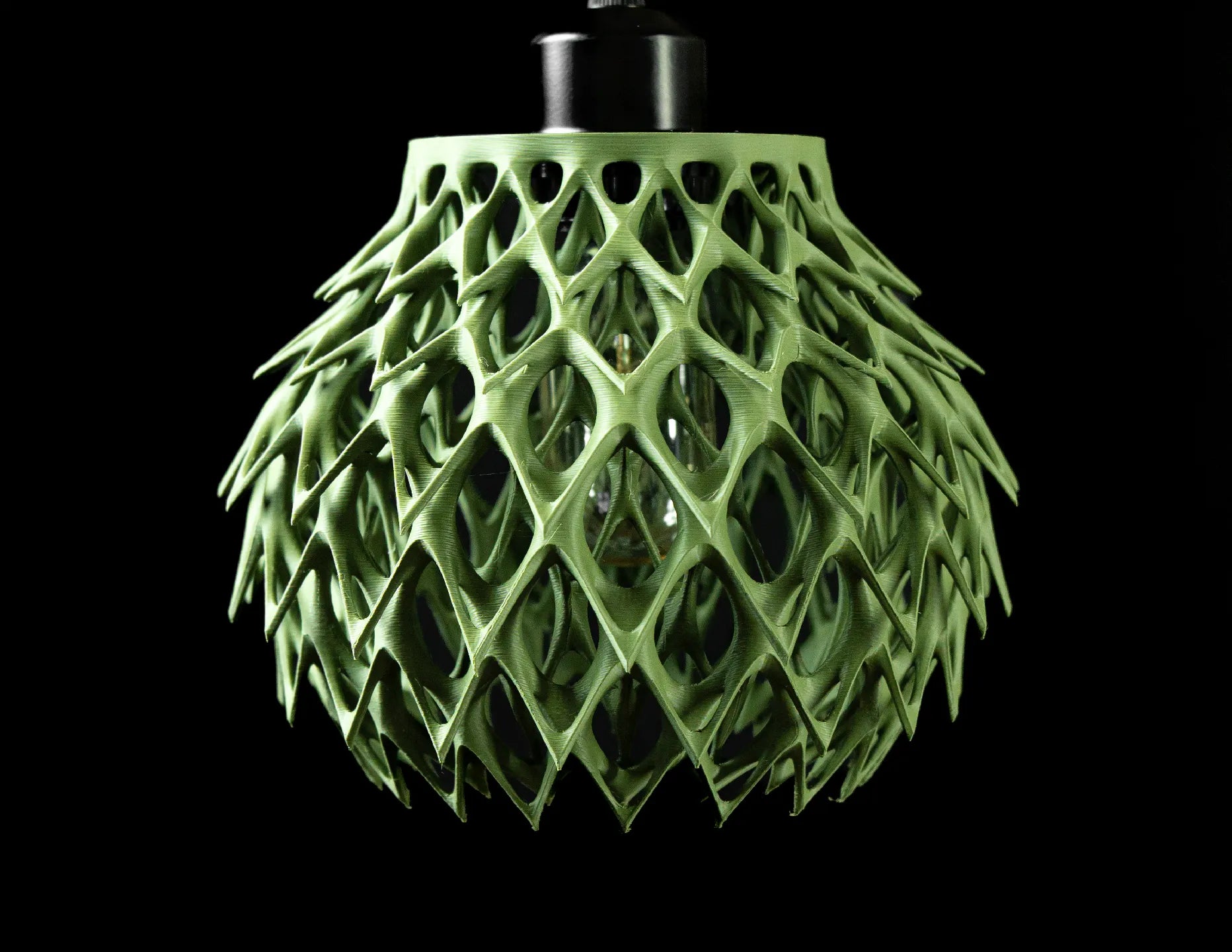 🌿 Verdant Bloom Pendant Lamp – 3D Printed Botanical Light Shade