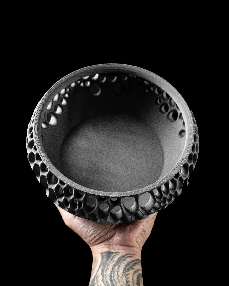 Obsidian Cell Catch-All – Engineered Elegance with an Organic Edge