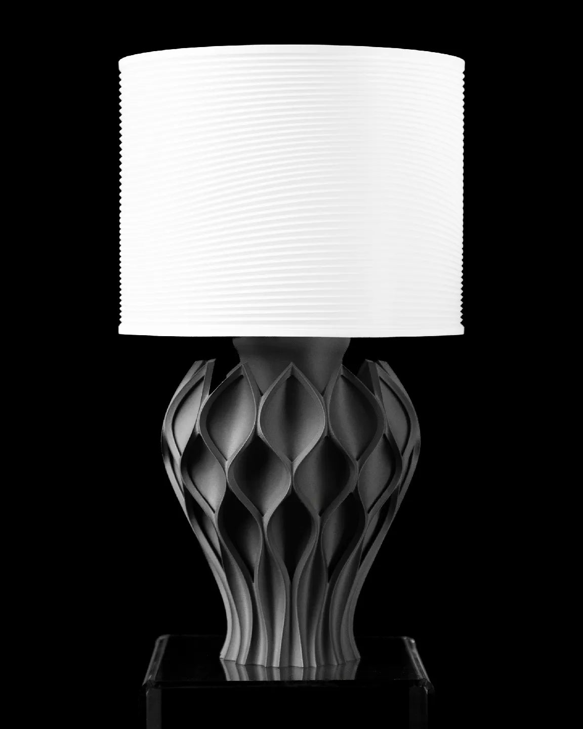 Breeze Lithophane Lamp – Sculpted Light in Motion