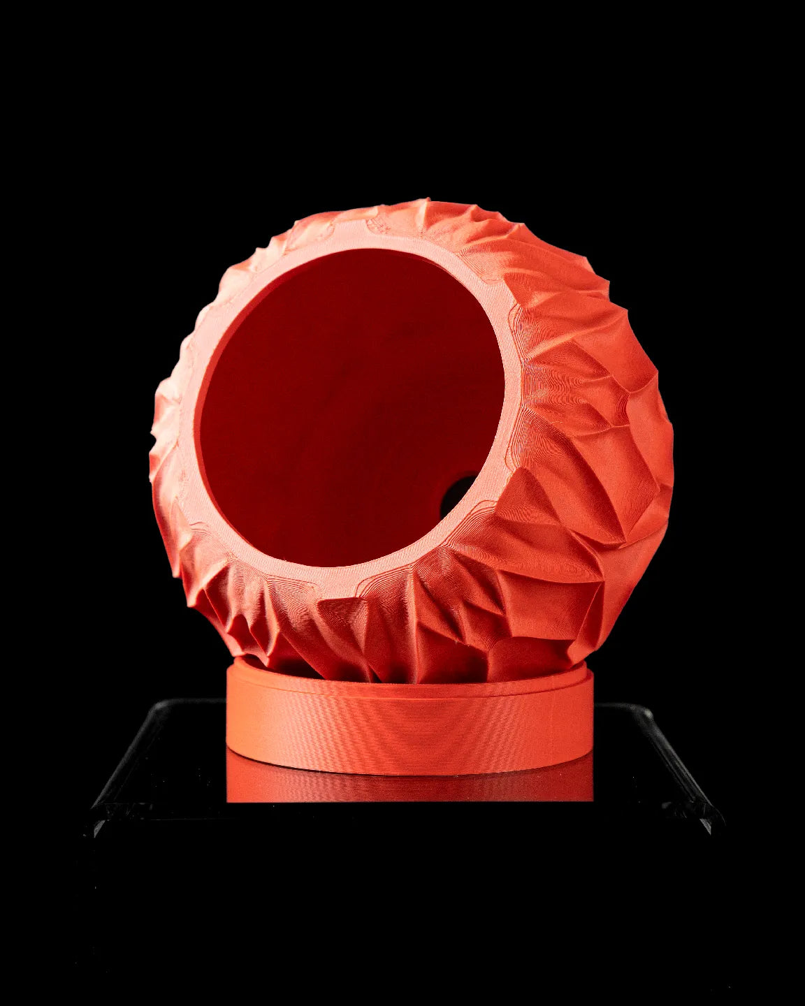 Flamefold Planter – Sculpted 3D Printed Pot (Eco-Friendly PLA)