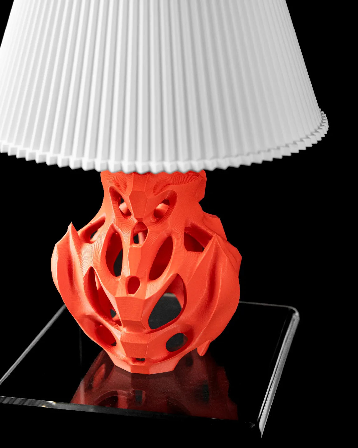 Ember Lithophane Lamp – Light Born from Fire and Form