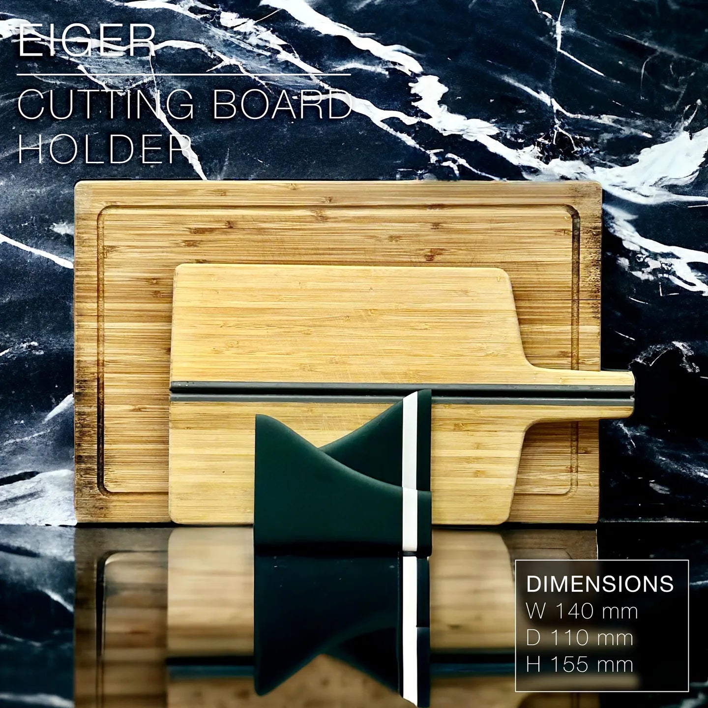 Eiger Cutting Board Holder – Sculpted Storage for Modern Kitchens