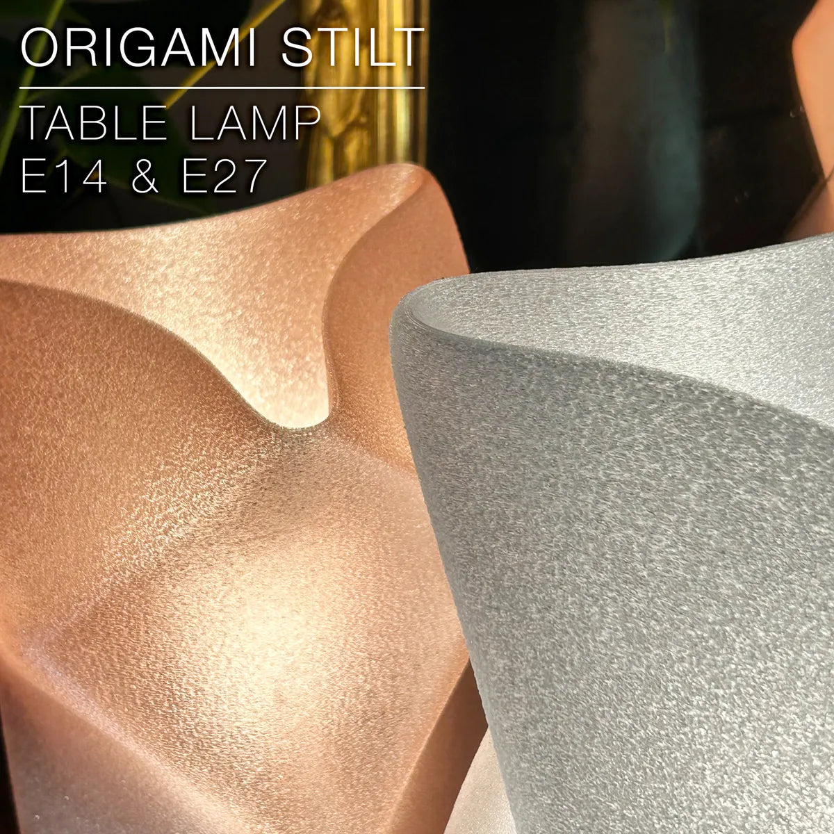 Origami Stilt Table Lamp – 3D-Printed Geometric Accent Light